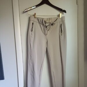 ZANCO Beige Dress Pants with Zip Pockets